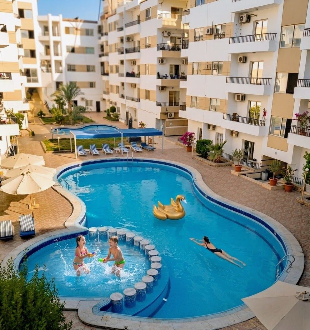 Professionelle Immobilienfotografie Apartment Resort Ägypten DiCoPro